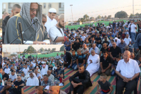  بالفيديو: المئات من الأهالي يقيمون صلاة العيد الموحدّة في مدينة اللد 